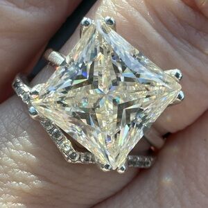 6 ct princess cut ring